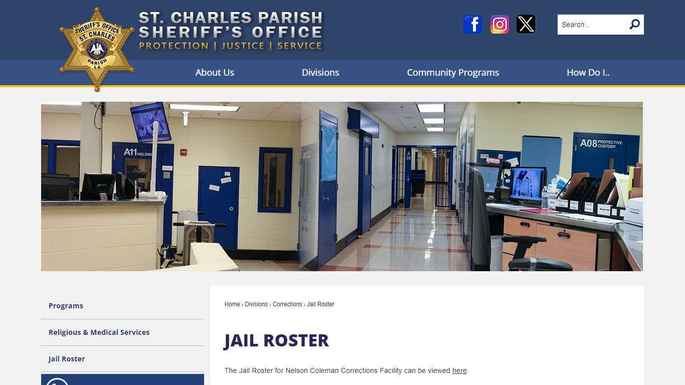 Jail Roster | St. Charles Sheriff, LA - Official Website